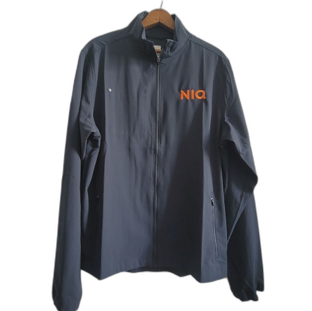 NWOT Vuori Venture Gray Track Full Zip Windbraker Jacket Large